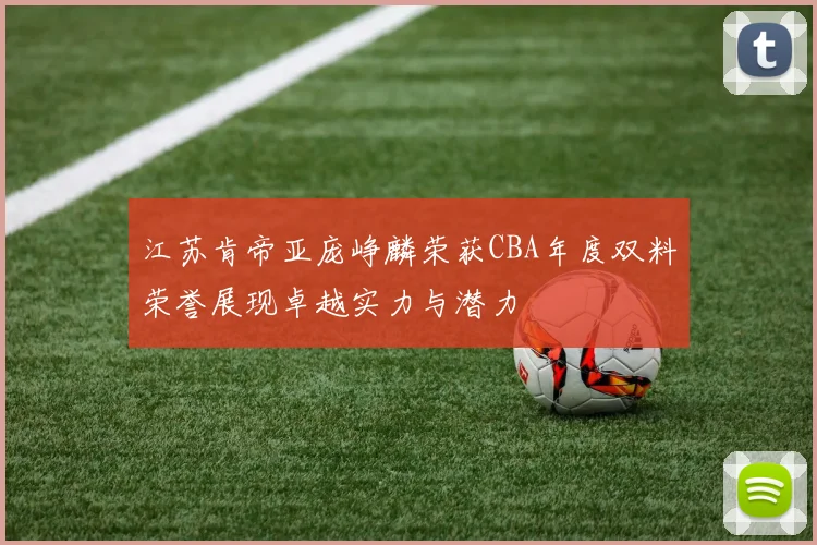 江苏肯帝亚庞峥麟荣获CBA年度双料荣誉展现卓越实力与潜力